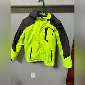 Wantdo Kids jacket. Super soft on the inside, nice and bright on the outside.